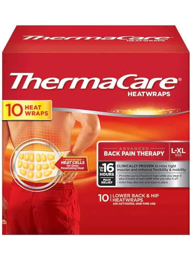 Thermacare Heatwraps Lower Back & Hip, L-XL- SPECIAL LIMITED PACK OF 9 Count - Image 1